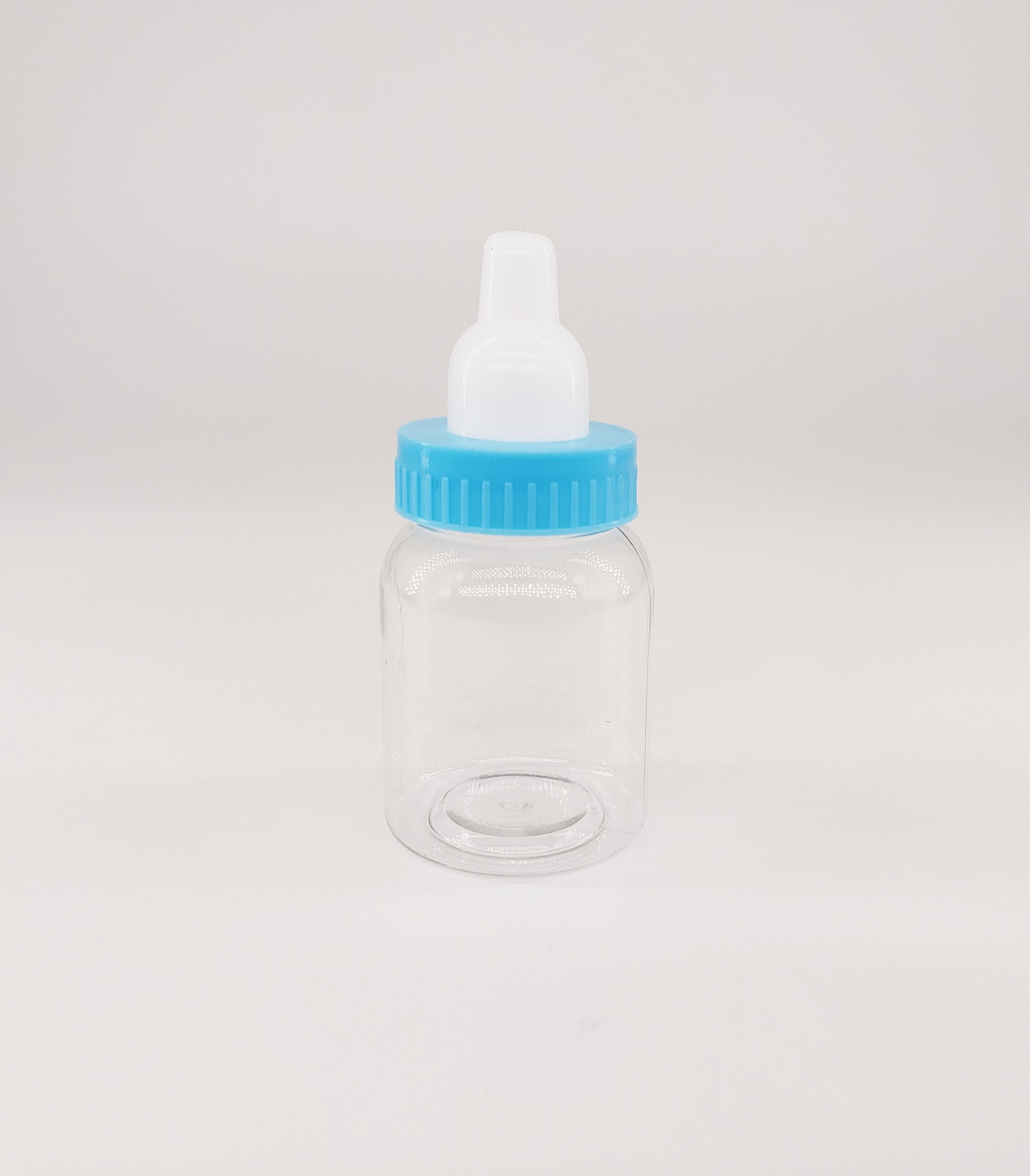 9cm 奶瓶蓝色正面图(Blue Mini Bottles)