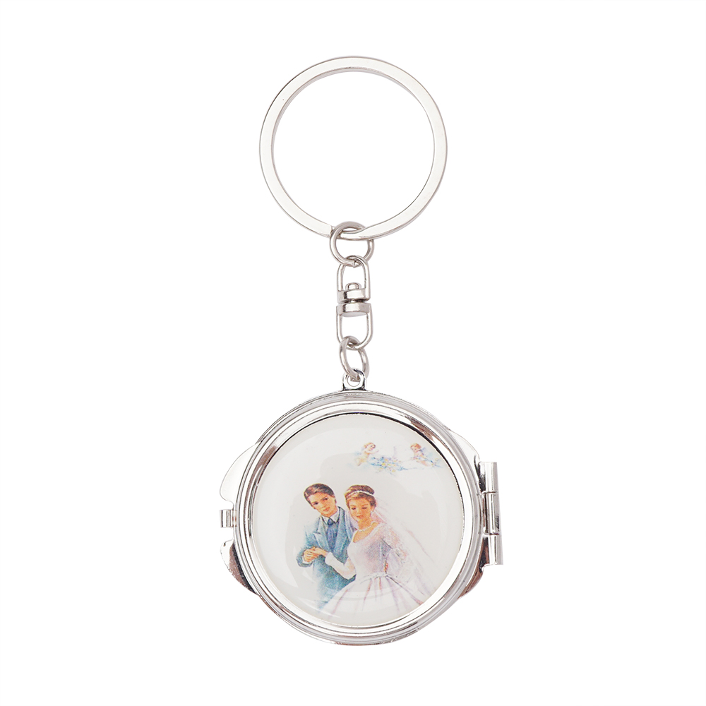滴胶婚礼正面图(Wedding Mirror Keychain)
