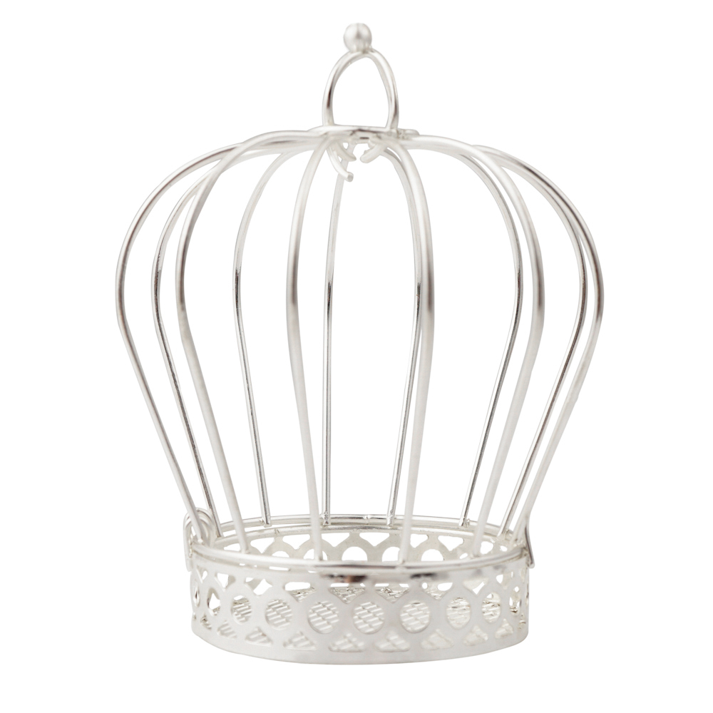 鸟笼银正面图(Metal Silver Crown)